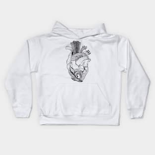 Owl Heart Kids Hoodie